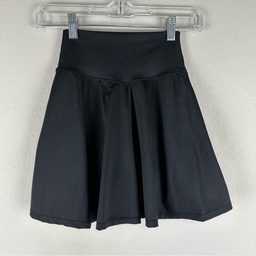 BuffBunny Black Succulent Athletic Athleisure Tennis Skort Size XXS